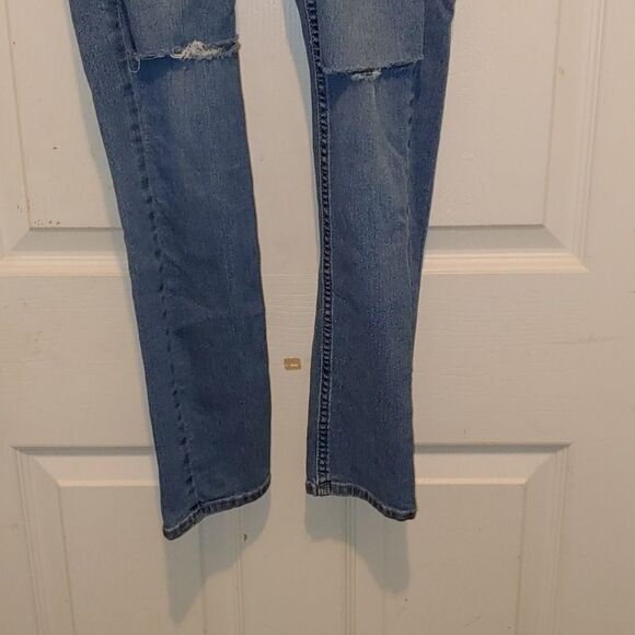 Distressed skinny ankle  jeans Sz 28 - Picture 2 of 7